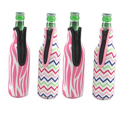 Custom Design Printed Neoprene Water Bottle Sleeve Cover