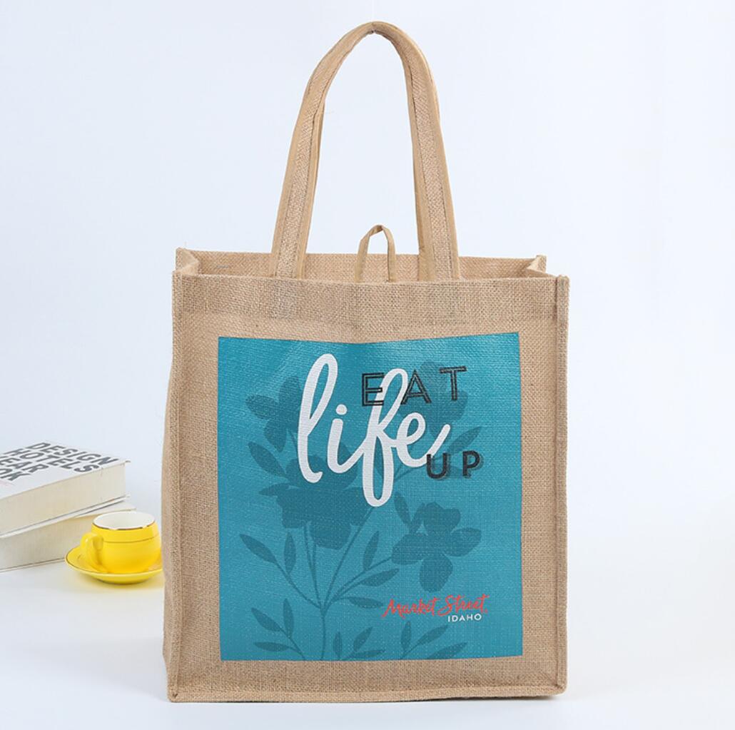 Promotional Heat Transfer Printed Linen Tote Bag,Trendy Industries Limited