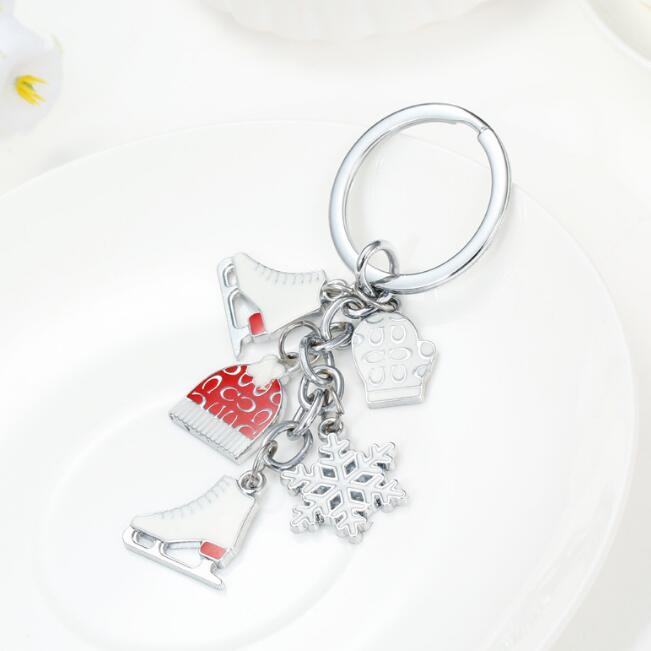Skiing Boot Keychains Engraved