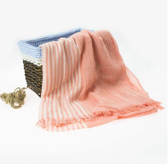 Striped printing Fashion Lady Voile Scarves