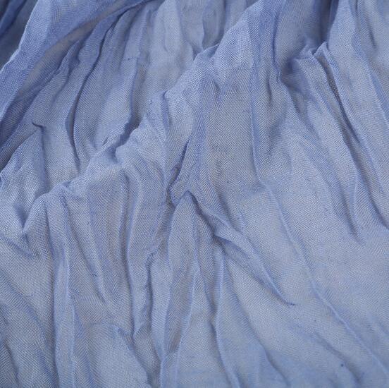 Blue Fashion Design Acrylic Long Polyester Woman Scarf