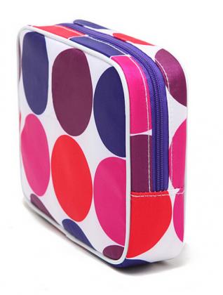Dot Printed Customized Nylon Makeup Bag