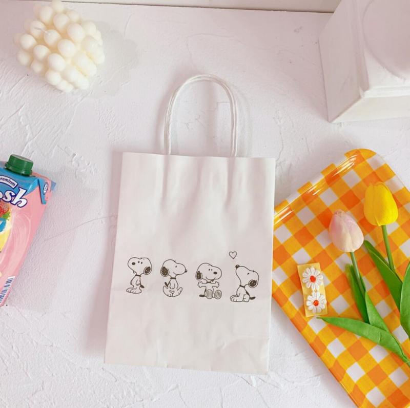 Promotional Eco-friendly Retail Kraft Paper Shopper Tote Bag