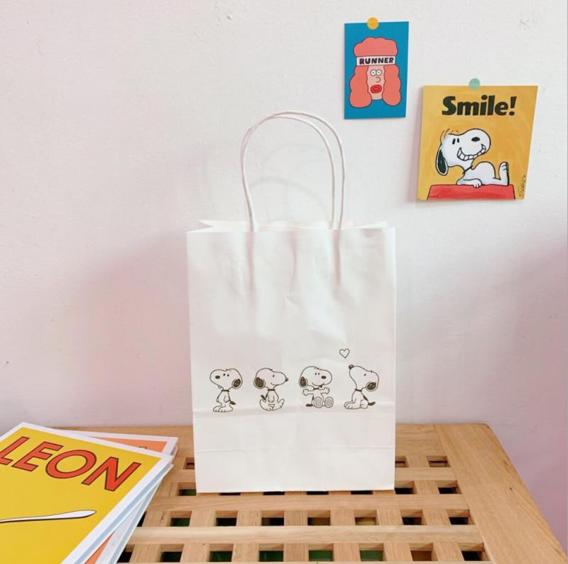 Promotional Eco-friendly Retail Kraft Paper Shopper Tote Bag