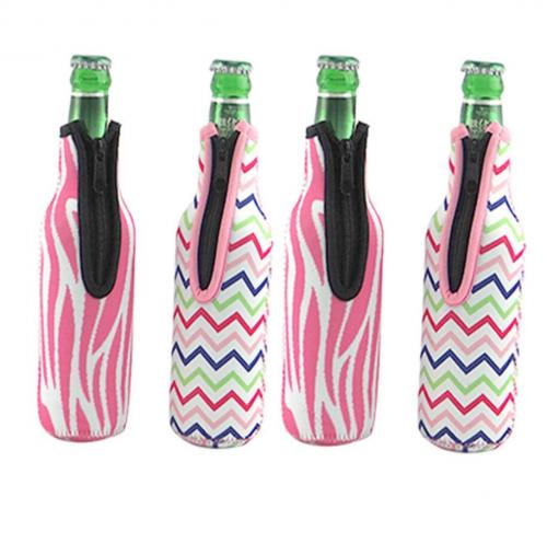 Custom Design Printed Neoprene Water Bottle Sleeve Cover