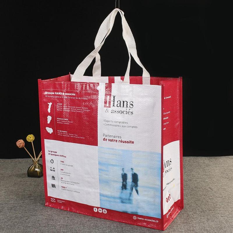 Custom Design Printed Promotional PP Woven Laminated Tote Bag