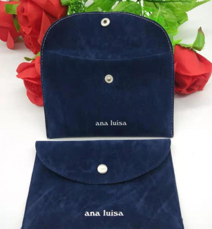 Custom Button Opener Suede Fashion Jewelry Bag