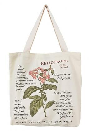 Heliotrope Aesthetic Canvas Tote Bag