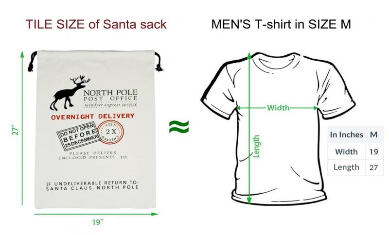 Reusable North Pole Santa Sacks