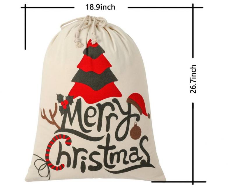 Personalized Extra Large Cotton Santa Sack Bag