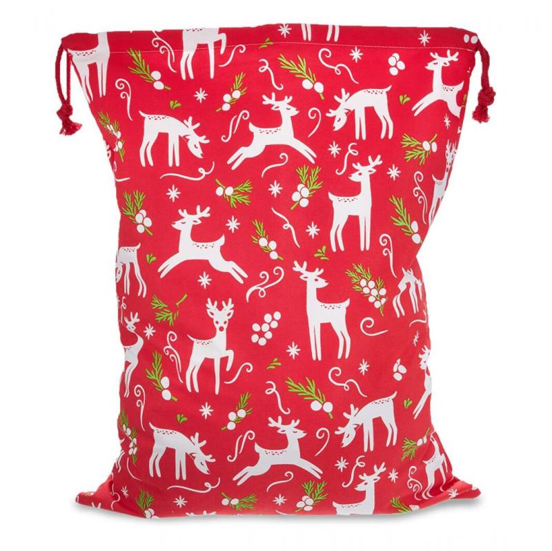 Eco-Friendly Christmas Drawstring Gift Bags