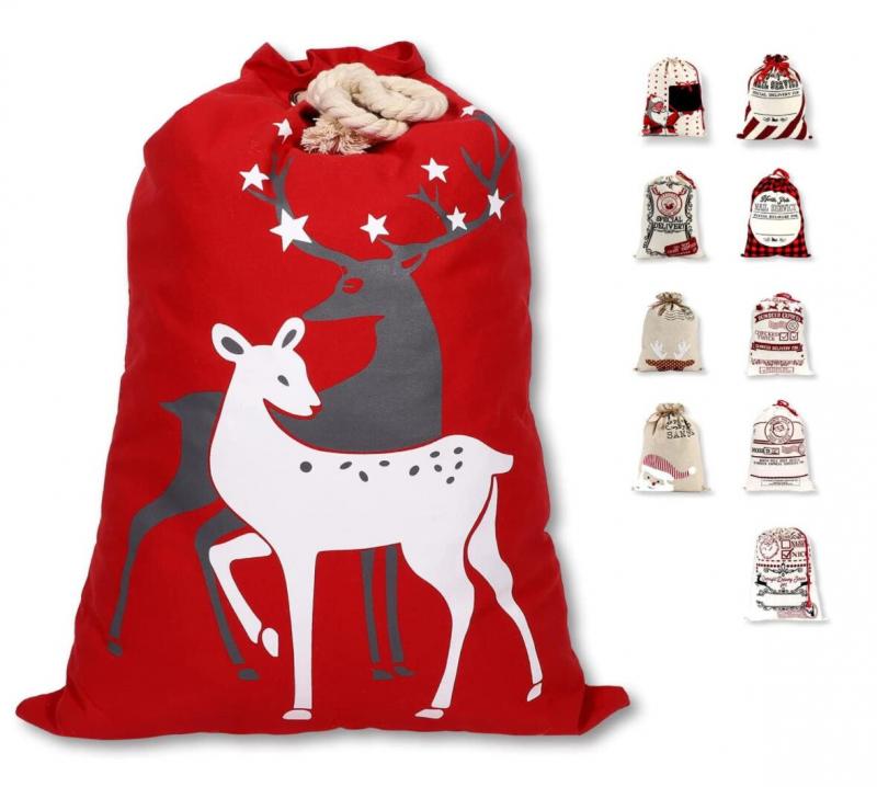 Santa Bags for Christmas Decoration Or Gifts