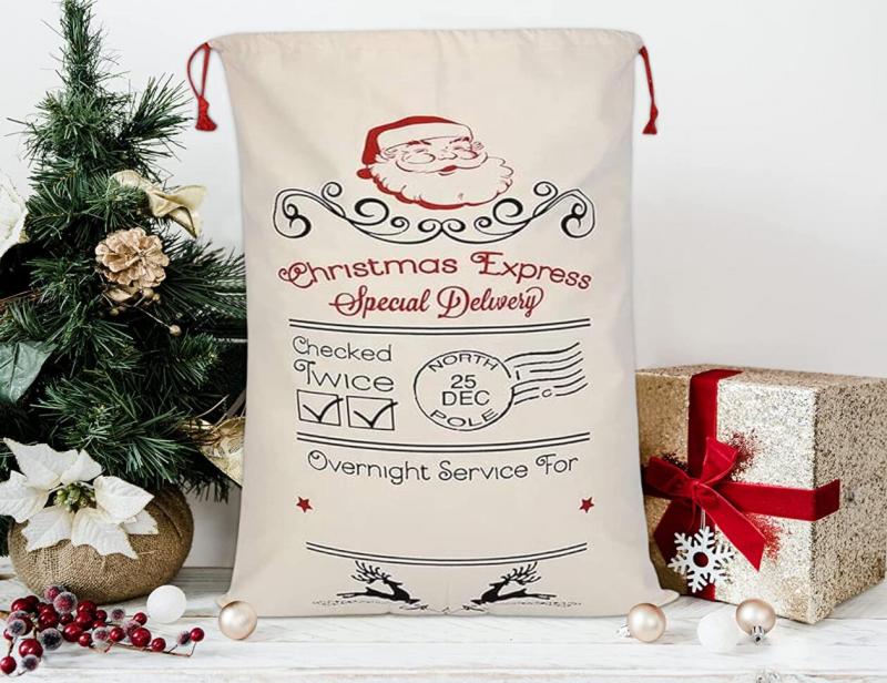Ivory Color Santa Claus Design Bag