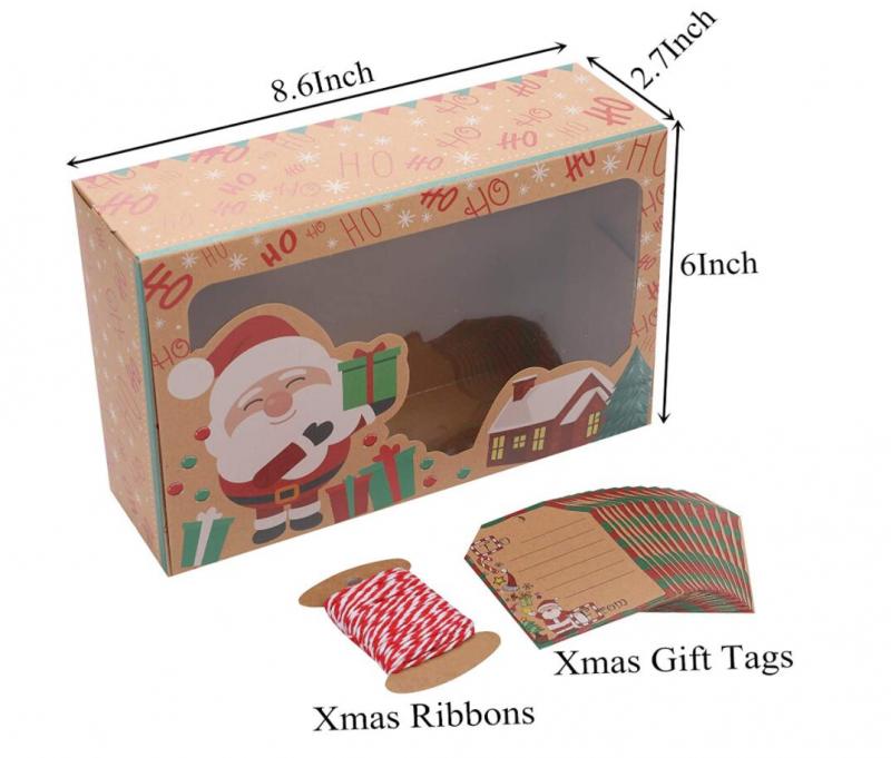 Large Kraft Holiday Bakery Food Container