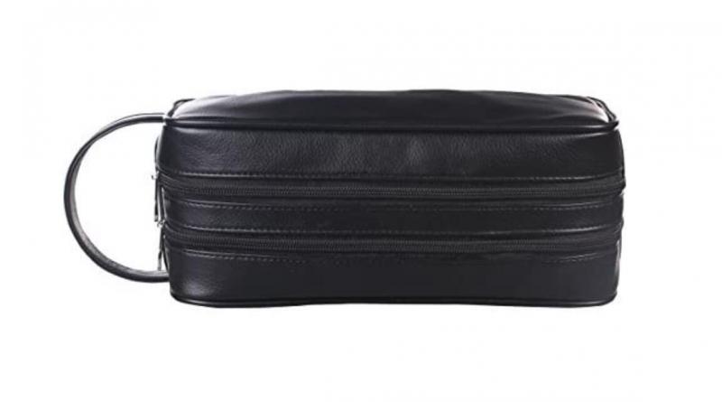 PU Leather Portable Versatile Zipper Pouch